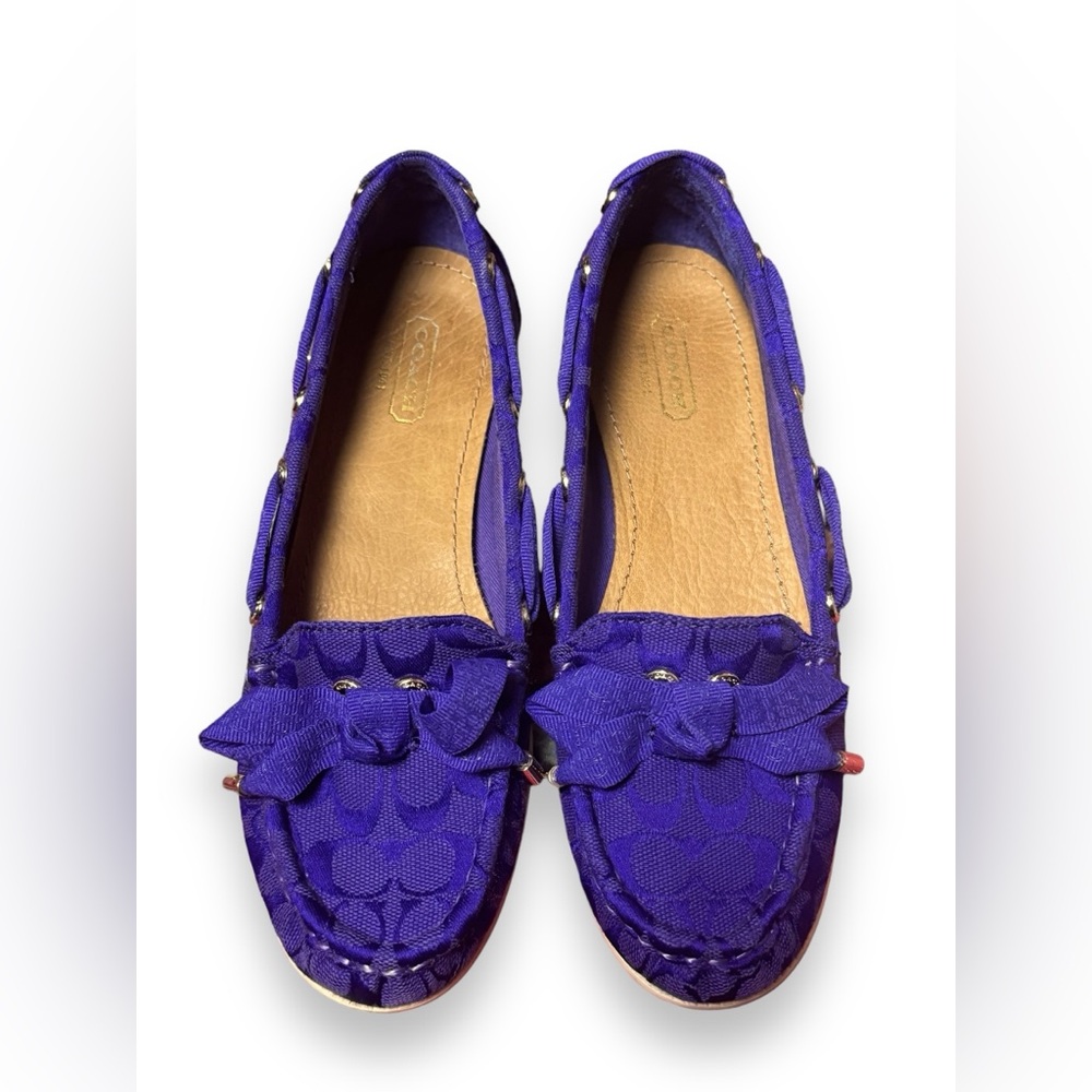 Coach Carisa Purple Boat Shoe - Picture 4 of 8
